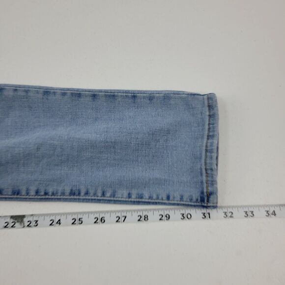 Levi's 724 high rise straight jeans blue denim 26 womens 3570 - Picture 7 of 12